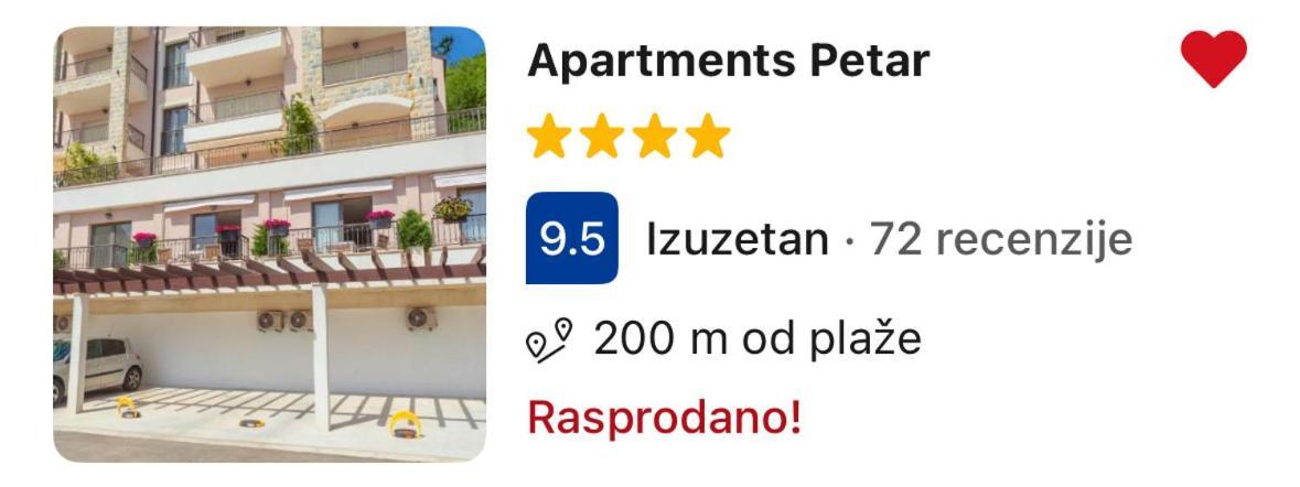 Apartments Petar Budva Luaran gambar